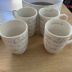 Celebration Bowring Celebrate  Life White Mug Set